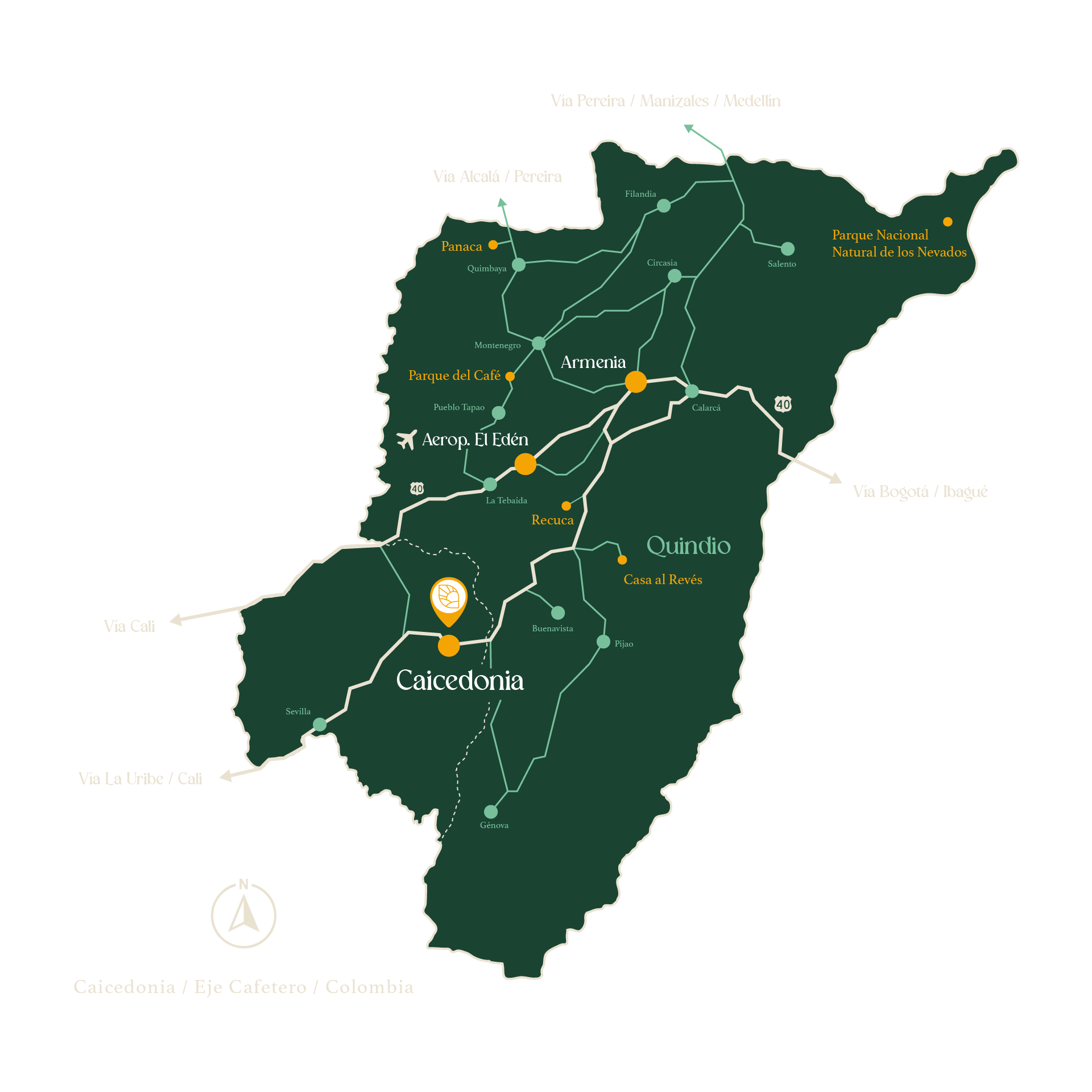 Ubicación Colinas del Paraíso